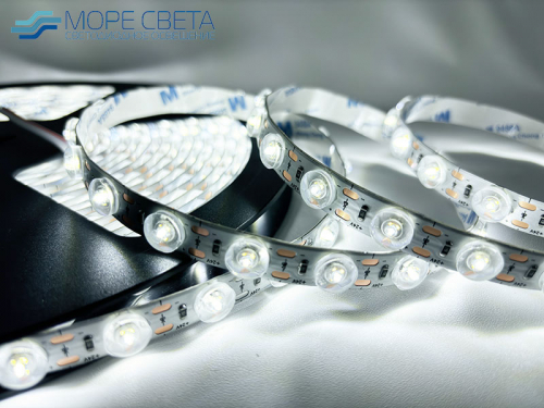 Светодиодная лента SL SMD2835 48LED 18W 24V IP20 Линза 170° холодная белая