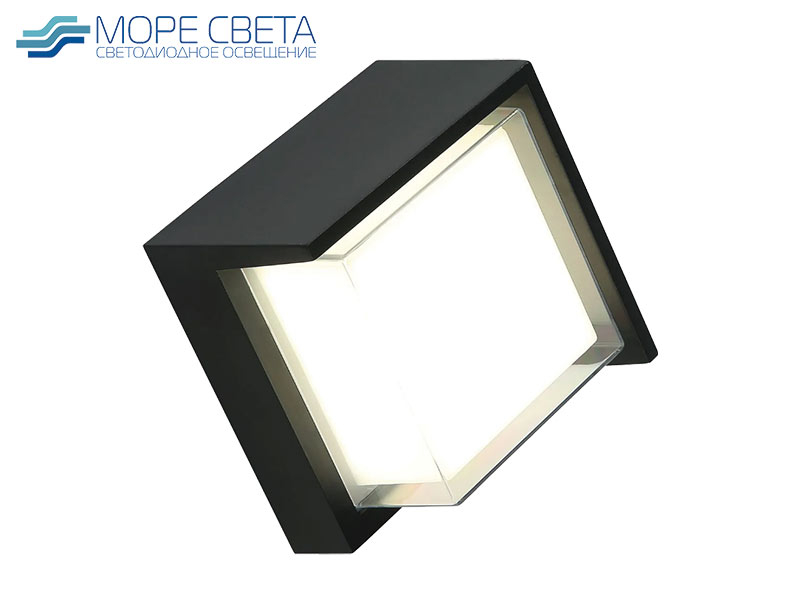 Архив------Настенный LED светильник Imex 0014.0013 BK 12W 4000K IP54 черный