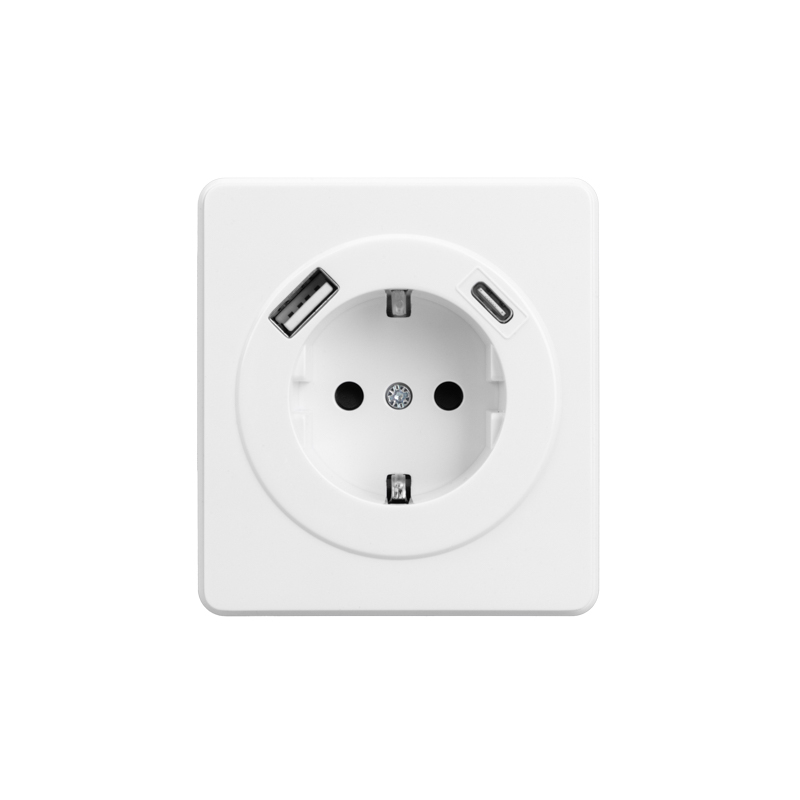 KRANZ KR-78-0704-1 Розетка ROUND 1-ая с/з с/у з/ш 16А с USB A+C быс зарядки 5В/3А перлам KRANZ KR-78-0704-1 Розетка ROUND 1-ая с/з с/у з/ш 16А с USB A+C быс зарядки 5В/3А перлам