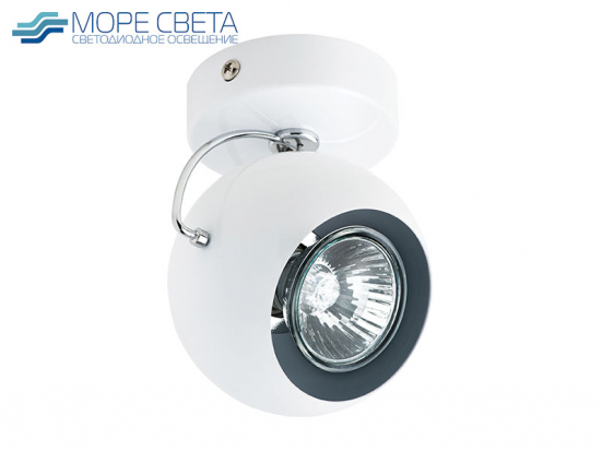 Р-Накладной светильник Lightstar Fabi 110566 под лампу GU10 Круг белый глянцевый***