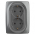 12-2106-12 ЭРА Розетка 2X2P+E Schuko, 16A-250В, IP20, Эра12, графит 12-2106-12 ЭРА Розетка 2X2P+E Schuko, 16A-250В, IP20, Эра12, графит