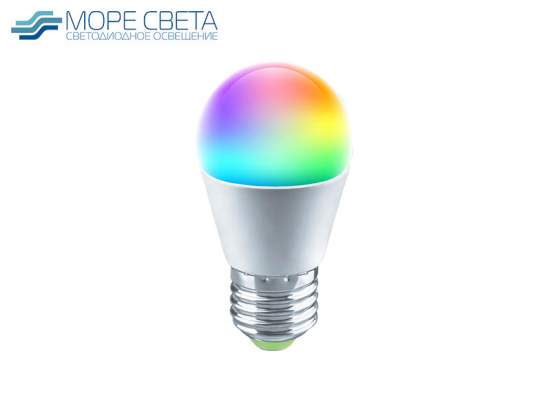 Светодиодная Смарт лампа IH G45 E27 11W Wi-Fi 220V Шар RBG+CCT