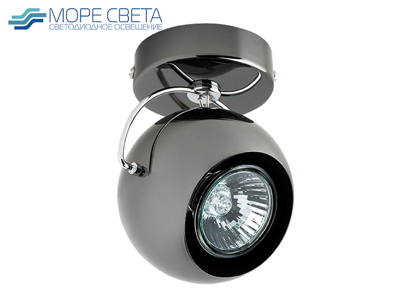 Р-Накладной светильник Lightstar Fabi 110588 под лампу GU10 Круг черный хром***