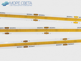 Светодиодная лента COB 384LED 10W 24V IP20 Теплая белая