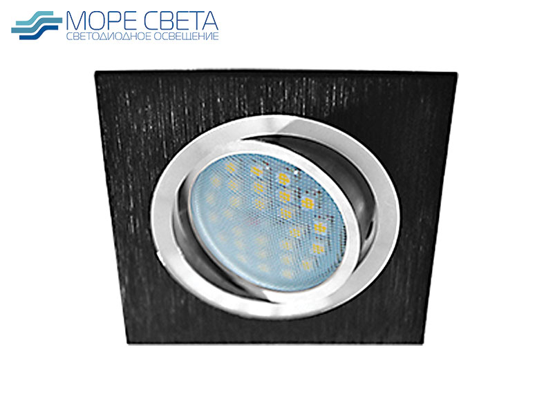 Р-Встраиваемый светильник Ecola DL205 под лампу GU5.3 220V Квадрат черных с хромом Р-Встраиваемый светильник Ecola DL205 под лампу GU5.3 220V Квадрат черных с хромом