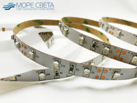 Светодиодная лента SMD2835/3528 60LED 4.8W 12V IP20 Красная