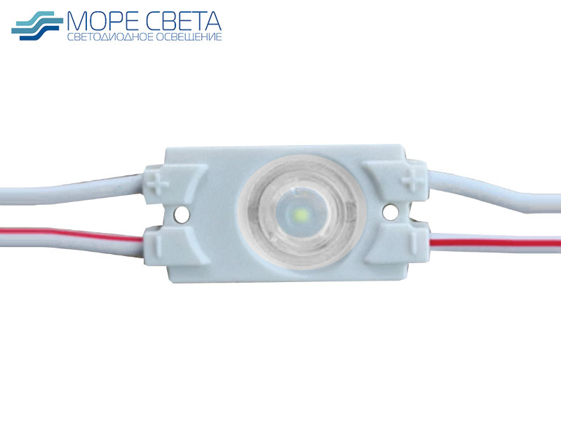 Светодиодный модуль SL-B1 1SMD 2835 0.5W 12V IP65 3000K с линзой Светодиодный модуль SL-B1 1SMD 2835 0.5W 12V IP65 3000K с линзой