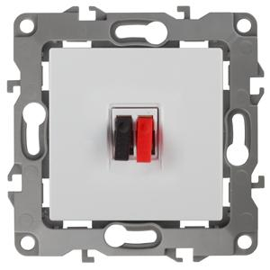 12-3111-01 ЭРА Розетка аудио, IP20, Эра12, белый 12-3111-01 ЭРА Розетка аудио, IP20, Эра12, белый