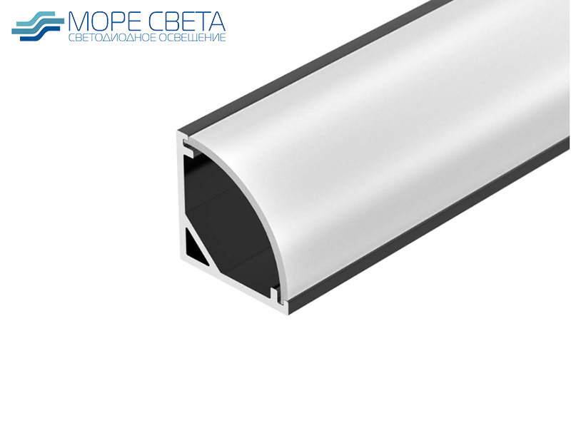 Угловой светодиодный профиль SL-Nugl-16x16-U (280B) Комплект Черный Угловой светодиодный профиль SL-Nugl-16x16-U (280B) Комплект Черный