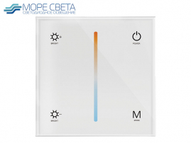 Панель настенная Lux Smart T2-1-W (12V-24V, 12A, 144W-288W, 1 зона, CCT, RF, Белый)