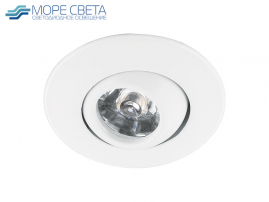 Встраиваемый LED светильник Feron LN006 1W 4000-4500K 220V Круг белый***