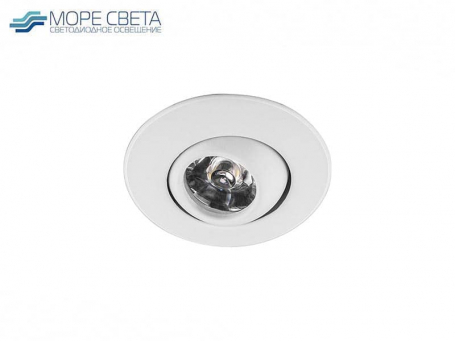 Встраиваемый LED светильник Feron LN006 1W 4000-4500K 220V Круг белый***