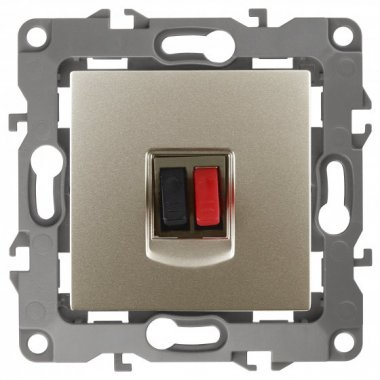 12-3111-04 ЭРА Розетка аудио, IP20, Эра12, шампань 12-3111-04 ЭРА Розетка аудио, IP20, Эра12, шампань
