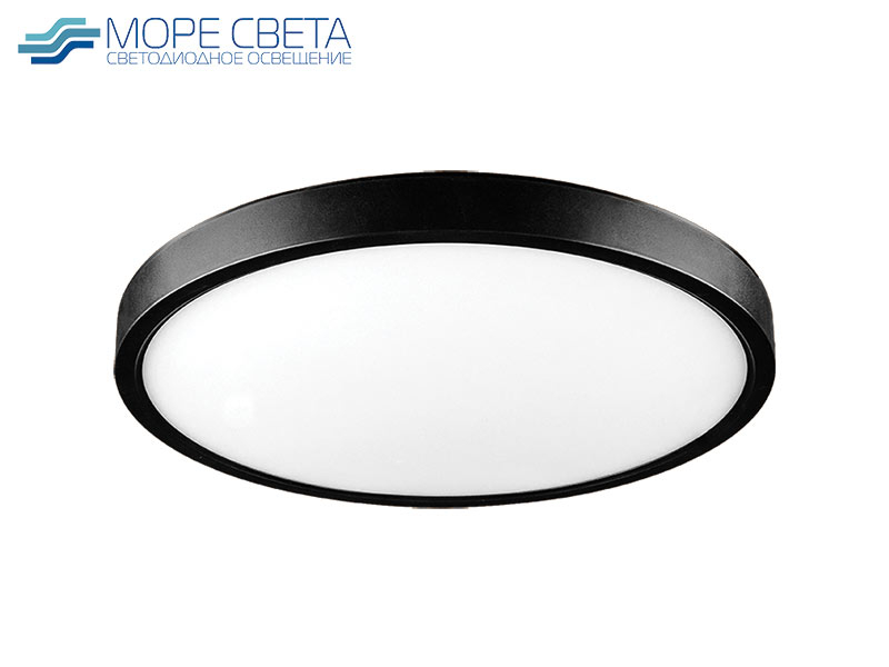 Накладной LED светильник iSvet PNT-101 18W 2700-6500K MIX круг черный