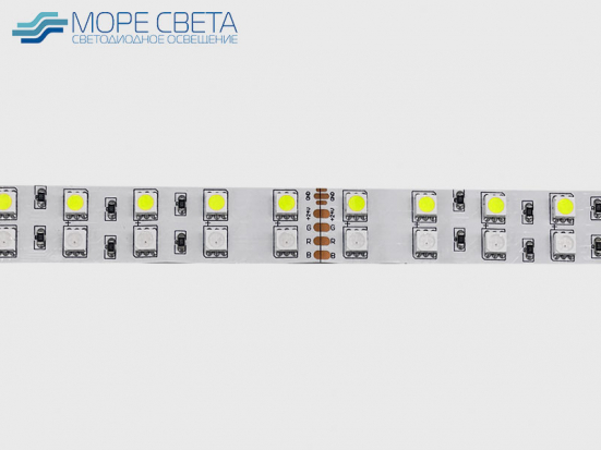 Светодиодная лента SMD5050 120LED 28.8W 24V IP20 RGB + Холодная белая