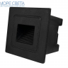Лестничный LED светильник Gala GL380S-3K-BK 3W 3000K IP20 квадрат черный Лестничный LED светильник Gala GL380S-3K-BK 3W 3000K IP20 квадрат черный