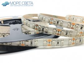 Светодиодная лента SMD2835/3528 120LED 9.6W 12V IP65 Зеленая в силиконе