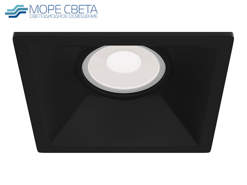 Встраиваемый светильник Maytoni Dot DL029-2-01B под лампу GU10 Квадрат черный Встраиваемый светильник Maytoni Dot DL029-2-01B под лампу GU10 Квадрат черный