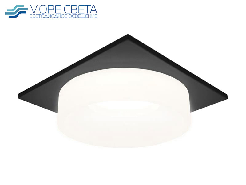 Встраиваемый светильник Ambrella TN1316 SBK/FR под лампу GU5.3 Квадрат черный