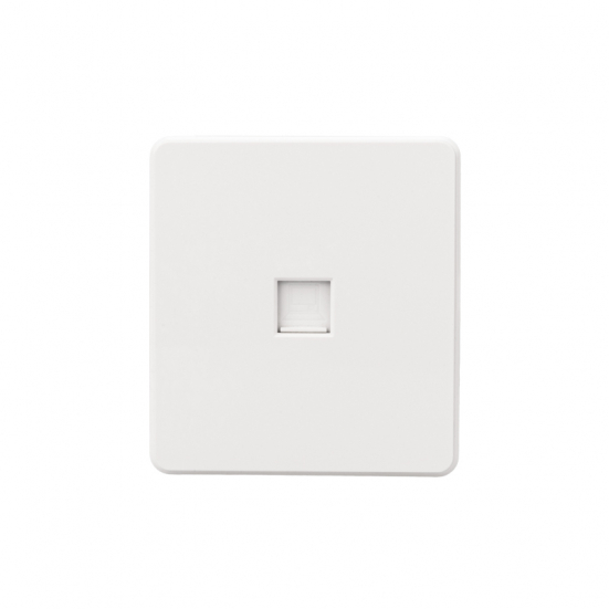KRANZ KR-78-0724-1 Розетка ROUND компьютерная RJ45 кат6 с/у перламутр
