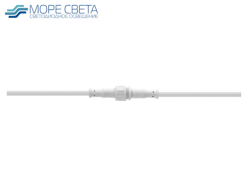 НоменклатураПрисоединенныеФайлы Коннектор соединительный SL-VZ 2-Pin "Мама" + "Папа" белый