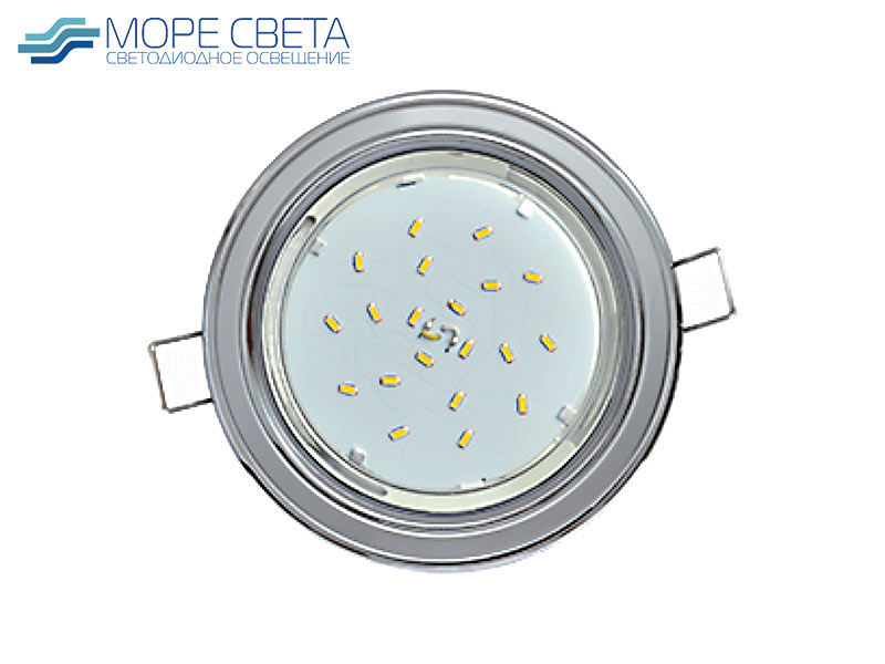 Р-Встраиваемый светильник Ecola H4 9022 под лампу GX53 220V Круг хром-серебро-хром Р-Встраиваемый светильник Ecola H4 9022 под лампу GX53 220V Круг хром-серебро-хром