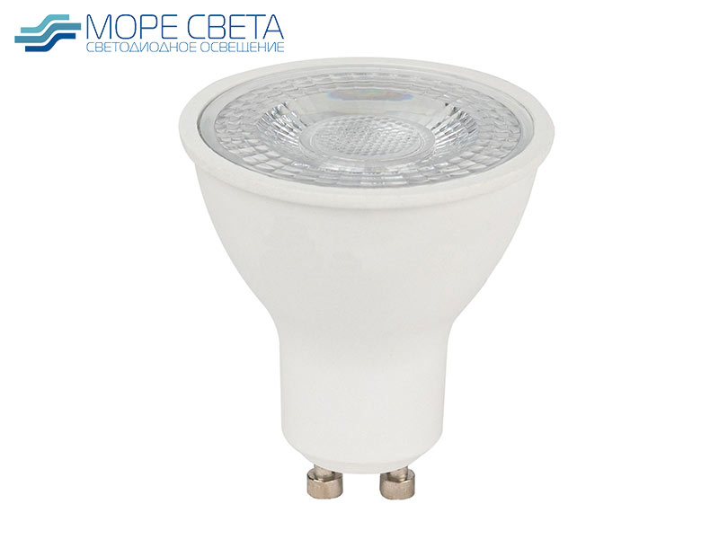Светодиодная лампа GU10 10W 4000-4500K 220V 30° линза дневная белая