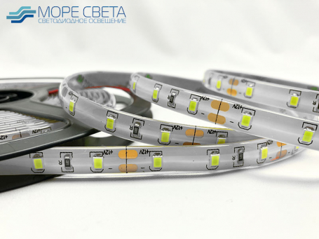 Светодиодная лента SMD2835/3528 60LED 4.8W 12V IP65 Зеленая в силиконе