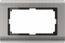 Рамка Metallic для двойной розетки W0081602 Глянцевый никель***