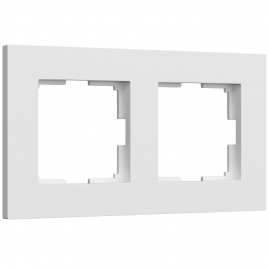Рамка Slab на 2 поста Werkel W0022961 Белый матовый