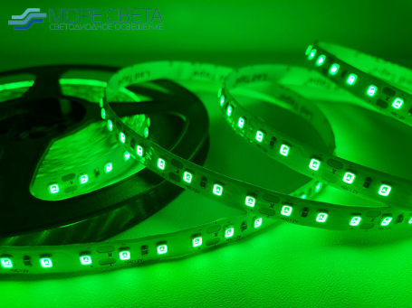 Светодиодная лента SMD2835 120LED 9.6W 12V IP20 Зеленая