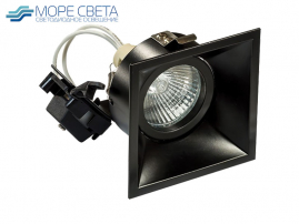 Встраиваемый светильник Lightstar DOMINO QUADRO 214507 под лампу GU5.3 Квадрат черный