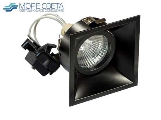 Встраиваемый светильник Lightstar DOMINO QUADRO 214507 под лампу GU5.3 Квадрат черный