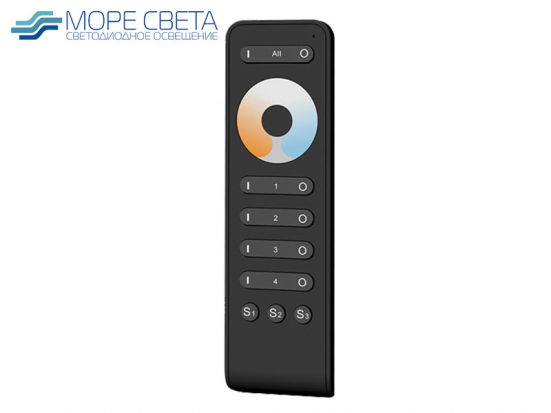 Пульт Lux Smart RS2 (4 зоны, CCT, RF, Черный)
