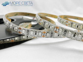Светодиодная лента SMD2835/3528 120LED 9.6W 12V IP65 Синяя в силиконе