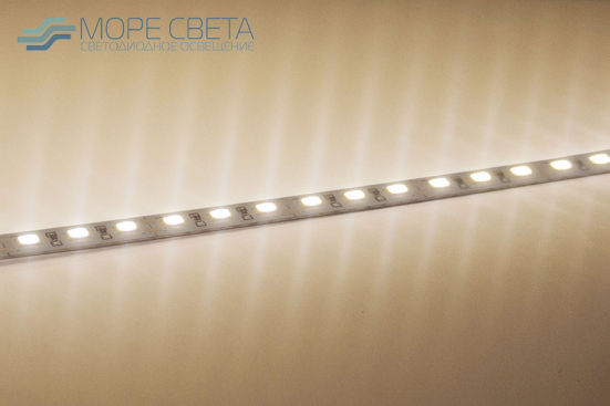 Светодиодная линейка SMD5730 72LED/m 25 w/m 12V IP33 Теплая белая