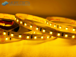 Светодиодная лента SMD2835 120LED 9.6W 12V IP20 Желтая